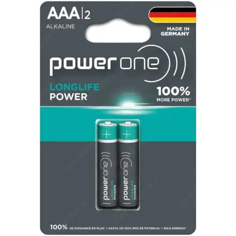 Pilas Alcalinas PowerOne LONGLIFE, Tamaño AAA, Paquete de 2 Piezas